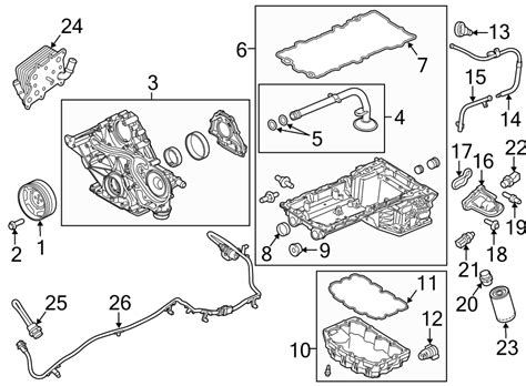 6.7 upper oil pan|2011 6.7 Upper Oil pan